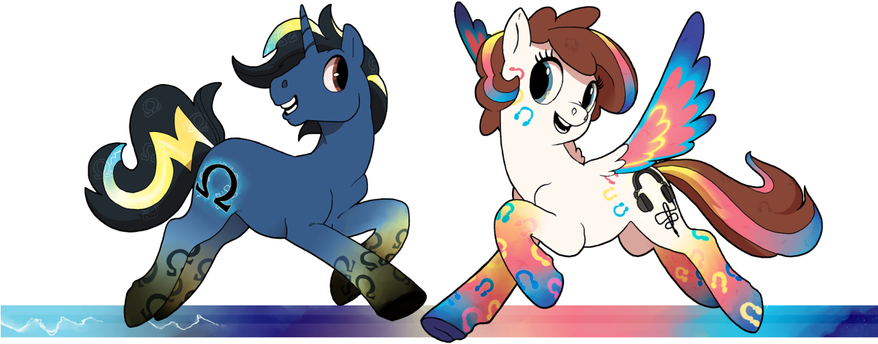 Spectralunicorn, Female, Male, Mare, Oc, Oc Only, Oc - Cartoon (1280x603), Png Download