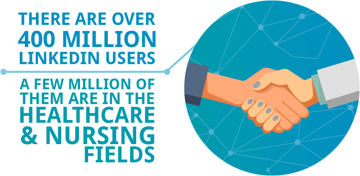 Find Millions Of Profiles On Linkedin For Nurses - Handshake (750x350), Png Download