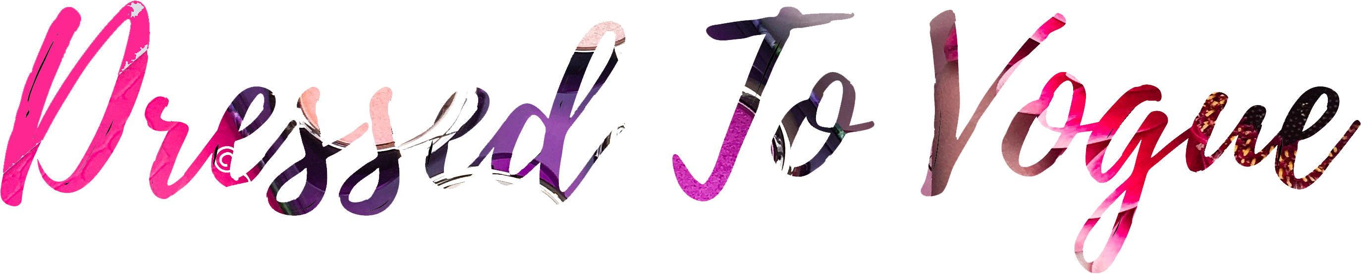 Dressed To Vogue - Calligraphy (2830x636), Png Download