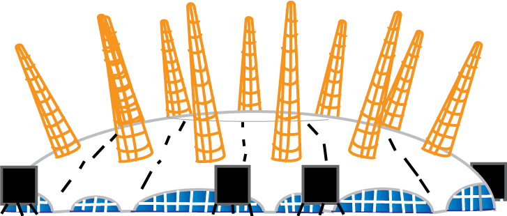 Millennium Dome Idle - Millenium Dome Clip Art (727x310), Png Download