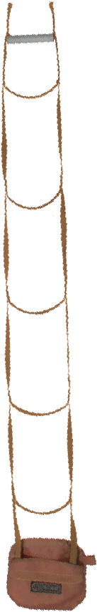 Picture Of 537 20 Ft - 20 Ft Rope Ladder (193x899), Png Download