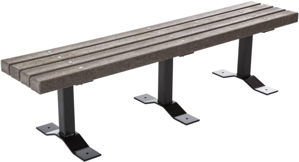 11638 35 Trailsidebenchassembly Alt - Wildflower Meadows 6 Ft Recycled Plastic Lumber Surface (630x363), Png Download