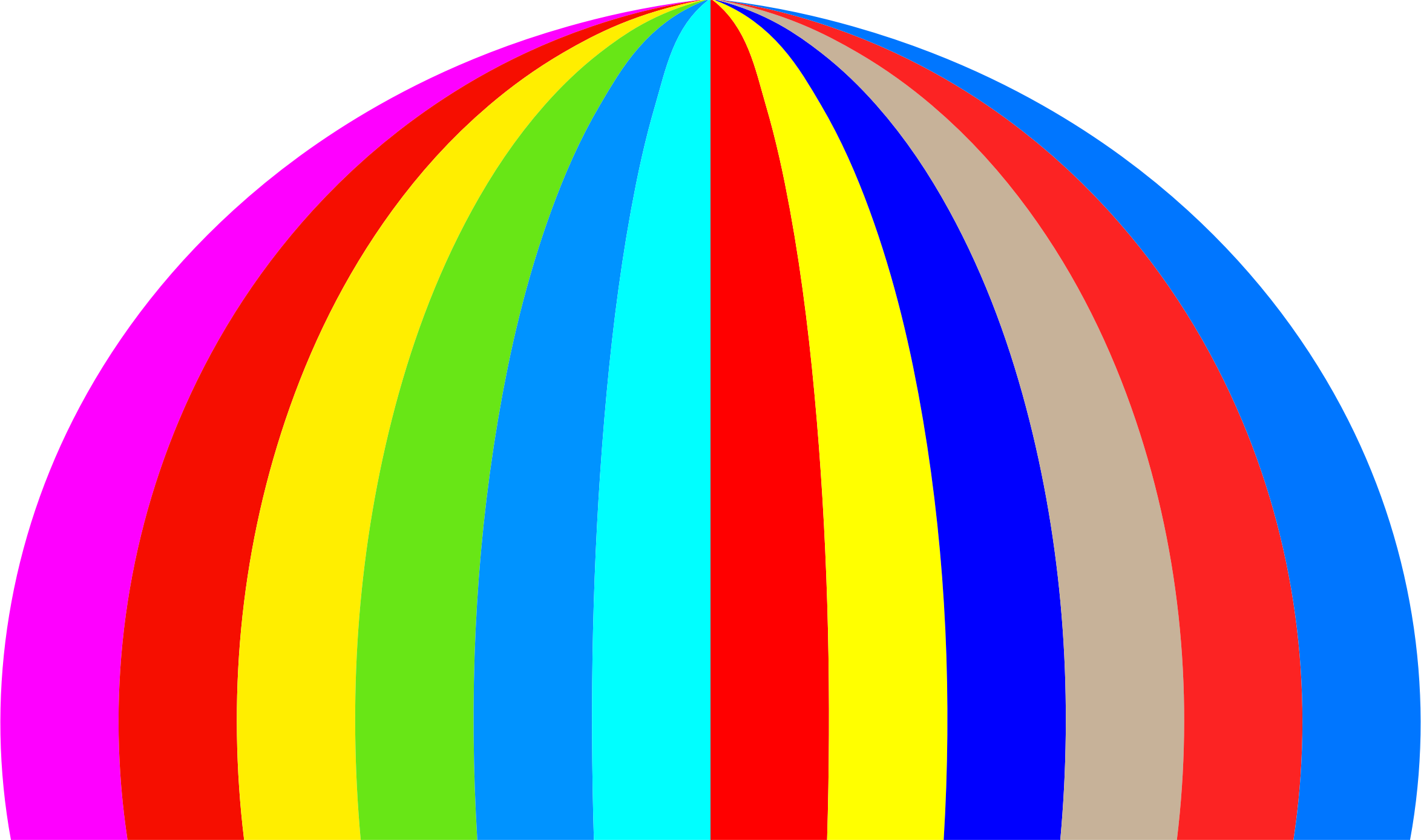 This Free Icons Png Design Of Rainbow Half Dome (2348x1388), Png Download