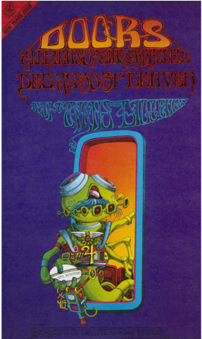 The Doors Autographed Pay Attention/spaceman Lithograph - Poster Rock Music 1 December (480x480), Png Download