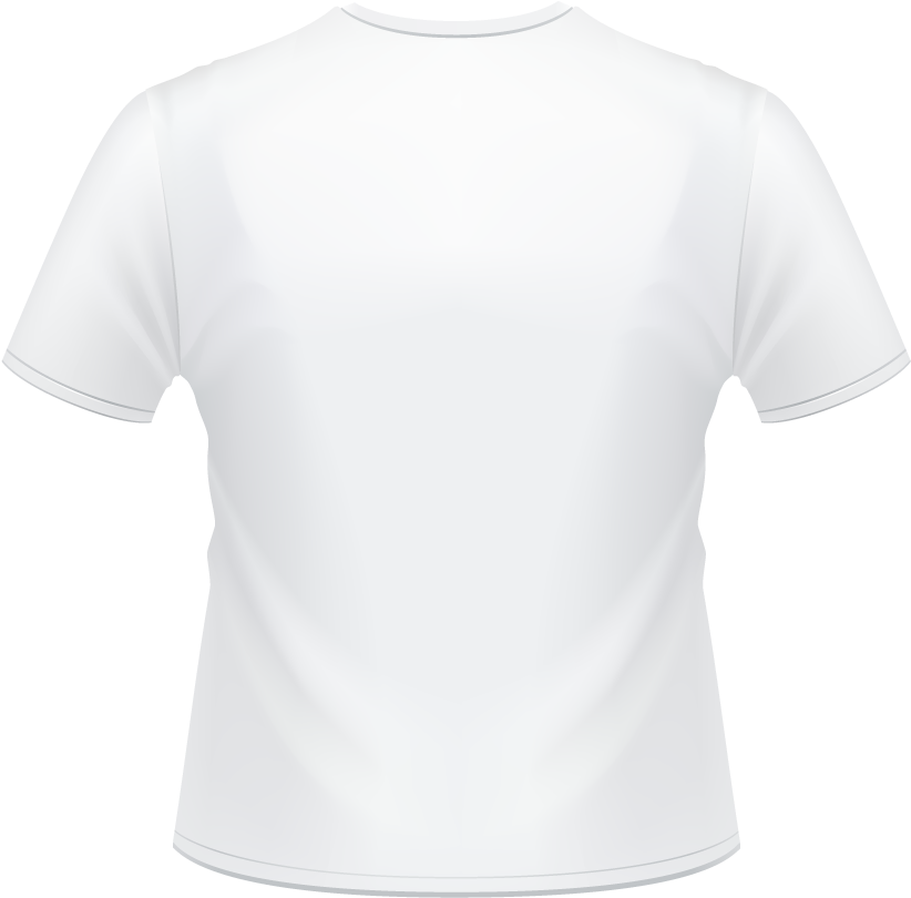 Print T Shirt Back - White T Shirt Back Png (873x843), Png Download