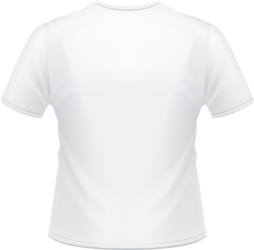 Download Print T Shirt Back - White T Shirt Back Png PNG Image with No