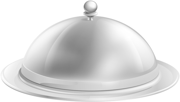 Silver Serving Tray Png Clip Art - Serving Tray Png (600x341), Png Download