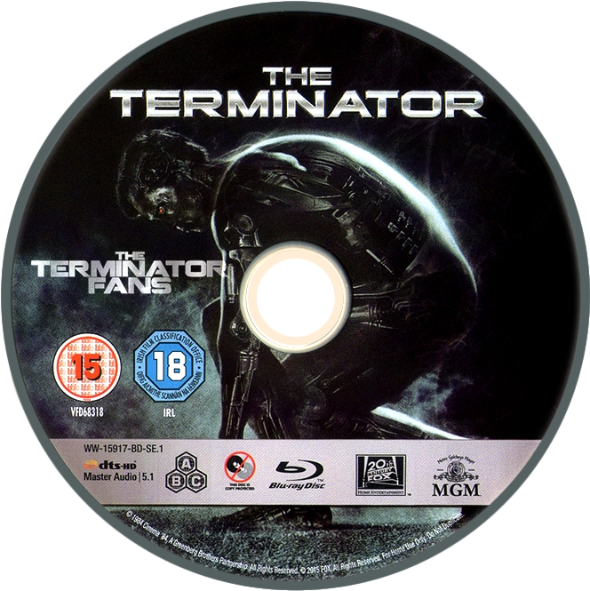 The Terminator Blu-ray Disc - Terminator Genisys 3d Cd Blu Ray (919x801), Png Download
