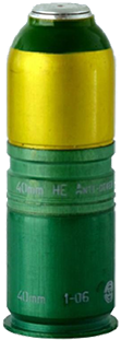 40x46mm Round For Automatic Grenade Launcher - Water Bottle (500x310), Png Download