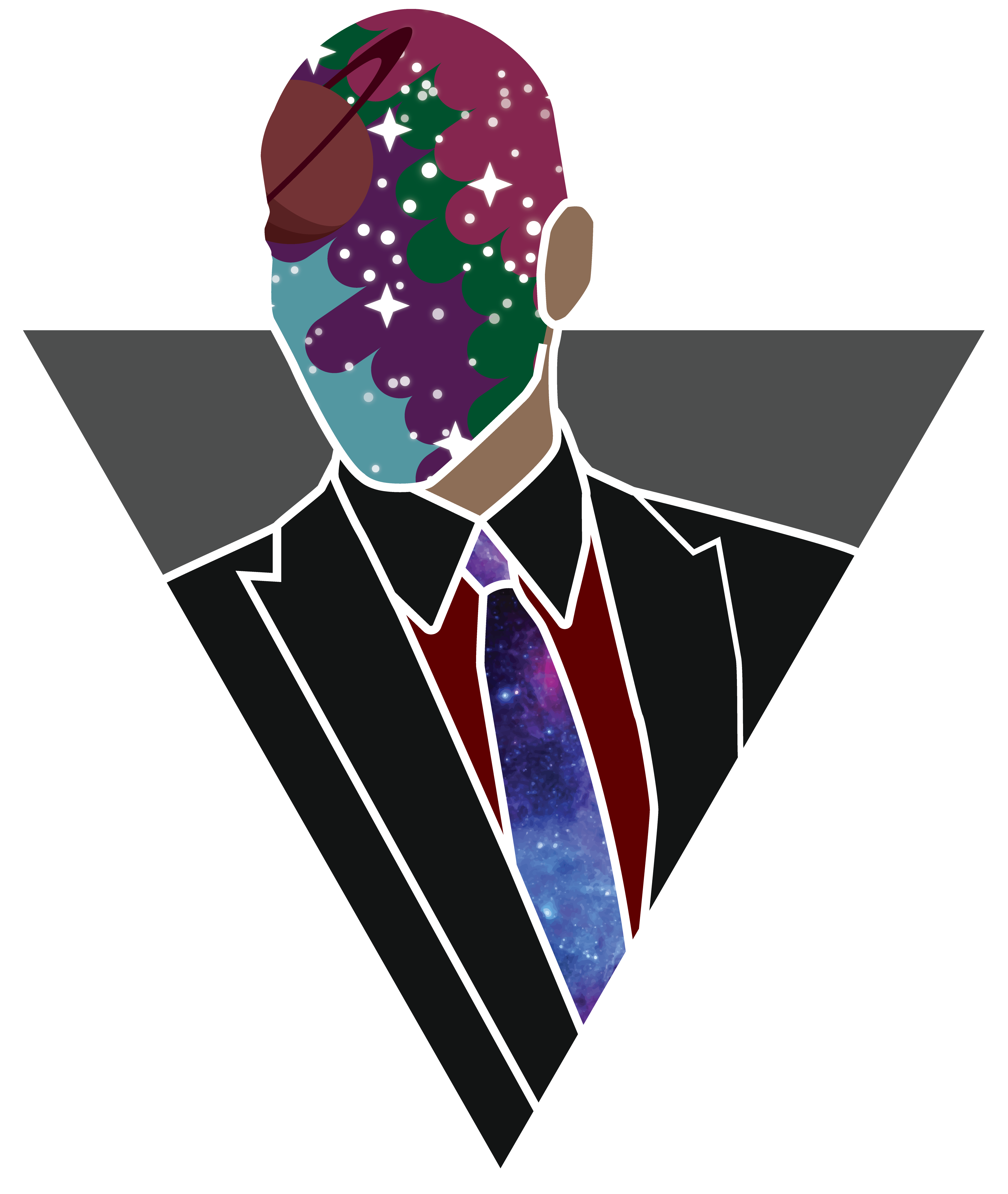 Illustrationspaceman - Illustration (3953x5382), Png Download