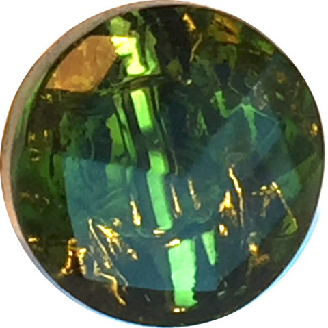 Sparkling Green Glass Button - Santa Fe (480x479), Png Download