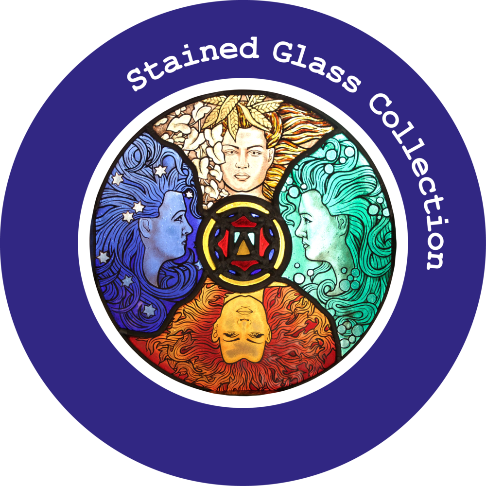 Stained Glass Button - Soul Connect, Virus Protect [book] (1000x1000), Png Download