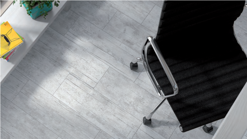 Endor White Floor Tile 615mm X 200mm - Suelos Gres Grises Imitacion Madera (800x800), Png Download