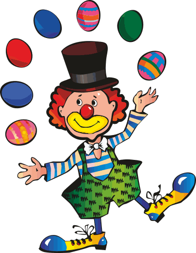 Vinilo Infantil Payaso 30 155 - Payaso Infantil (402x519), Png Download
