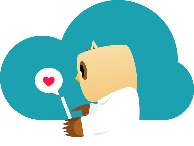 Owl Sideprofile Heart - Portable Network Graphics (826x619), Png Download