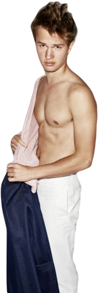 Click To View Full Size Image - Sexy Ansel Elgort (399x600), Png Download