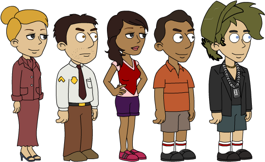 Comedy World Old Lil' Peepz Characters - Lil Peepz Comedy World (562x352), Png Download