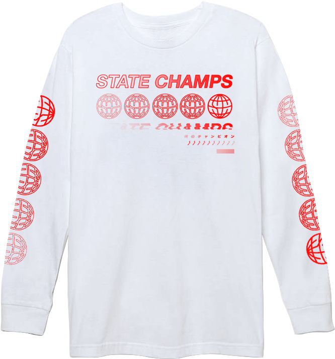 White Globe Long Sleeve - South Carolina (848x848), Png Download