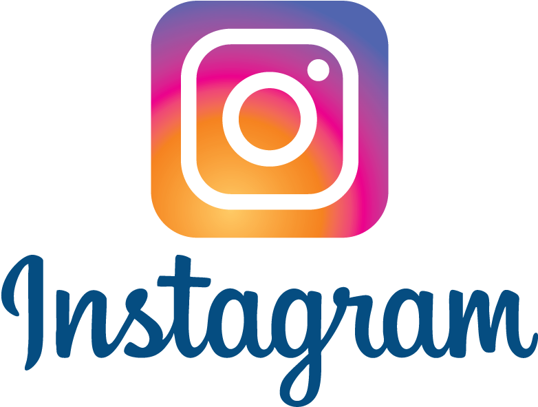 Instagram New Logo Multi Color Vector Logo Blue Text - Instagram Logo Vector 2018 (800x800), Png Download
