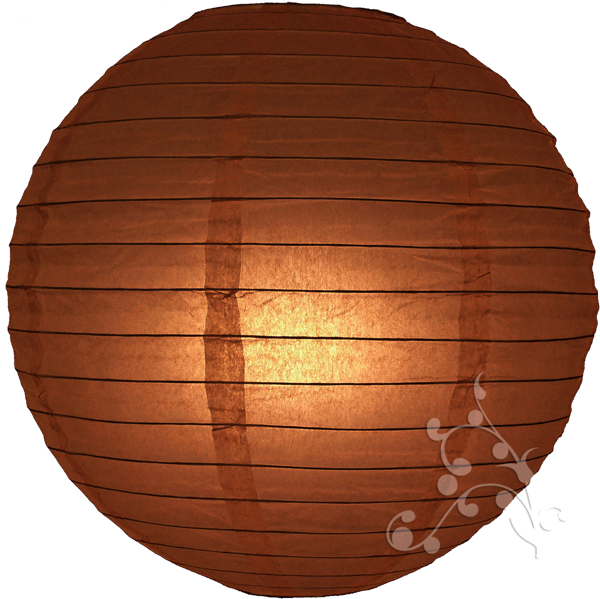 30 Inch Chocolate Brown Lanterns - 10 Bruine Lampionnen Met Een Diameter Van 35cm (1181x1164), Png Download