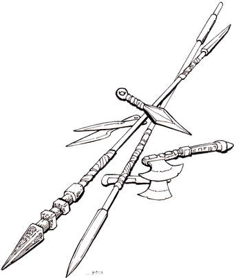 Dont Particularly Like About Most Osr Games Is That - Pile Of Weapons Fantasy (340x403), Png Download