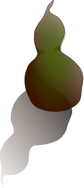 A Gourd Green Pear Clipart Png - Clip Art (270x600), Png Download