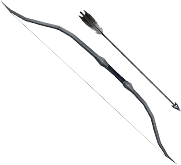 Bothbo - Silver Bow And Arrow Apollo (600x546), Png Download