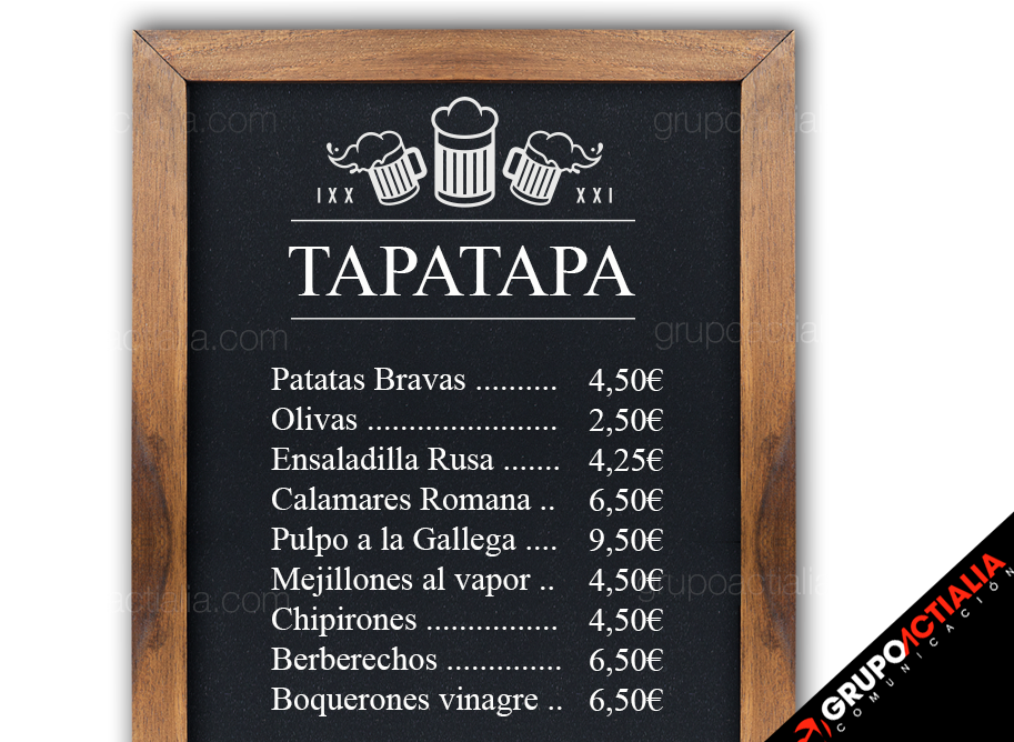 Pizarras De Pared Personalizadas Completamente En Vinilo - Menu (1000x667), Png Download