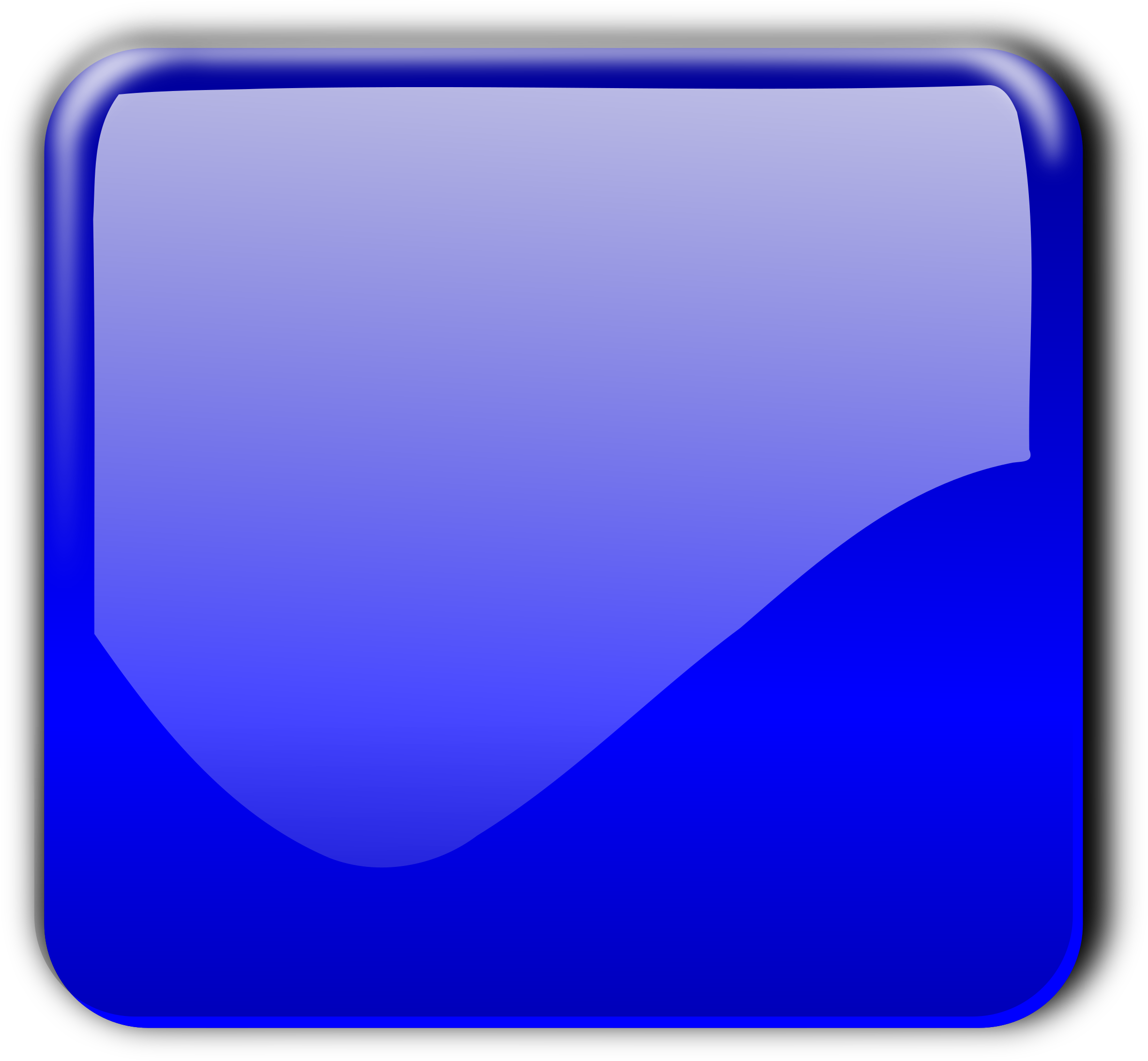 Cobalt Blue Clipart Computer Icons Public Domain Button - Blue (2400x2272), Png Download