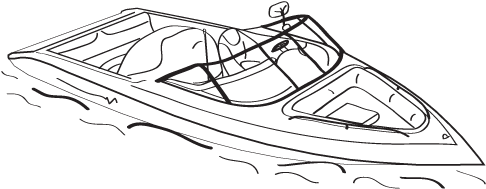Drawn Boat Ski Boat - Boat (500x500), Png Download