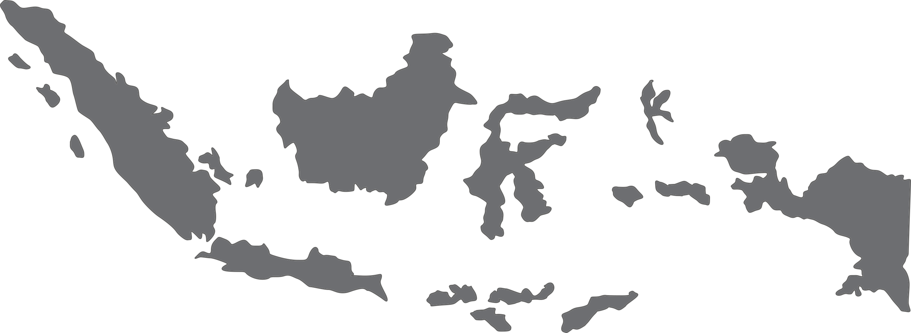 Indonesia Map Png (3001x1099), Png Download