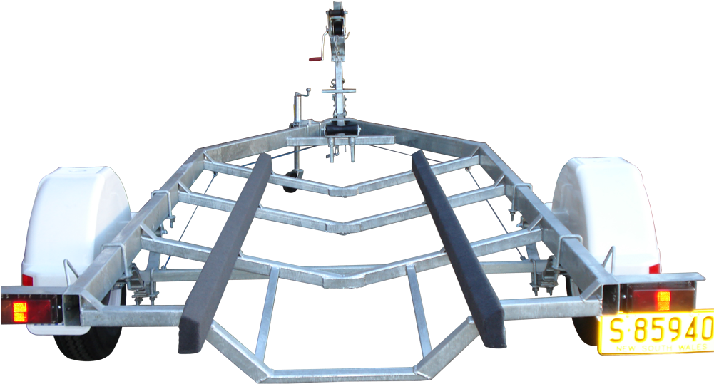 Ski Boat Trailer In Board-0 - Boat Trailer (1000x750), Png Download