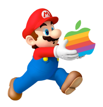 Earlier Today At Apple's Iphone 7 Reveal Event, Nintendo - New Super Mario Bros Wii (344x356), Png Download