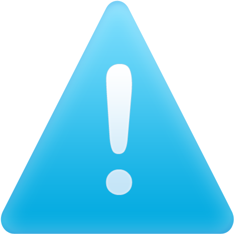 Alert-8 - Warning Icon Blue (465x471), Png Download