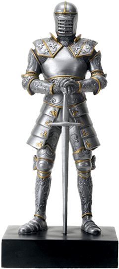 Ornate Armor Italian Knight Statue - Knight In Full Armor (555x555), Png Download