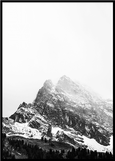 Mountain Top Poster - Postingan Yulia Rachman (497x697), Png Download