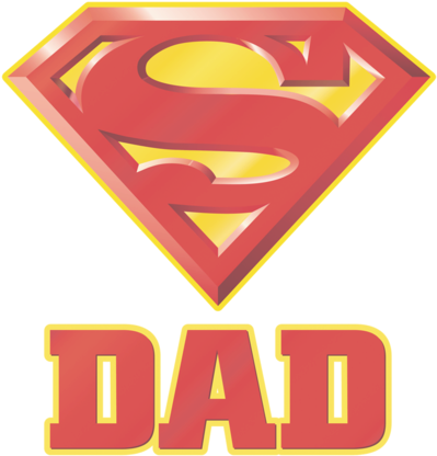 Superman Super Dad Youth T Shirt - Superman Logo No Background (400x429), Png Download
