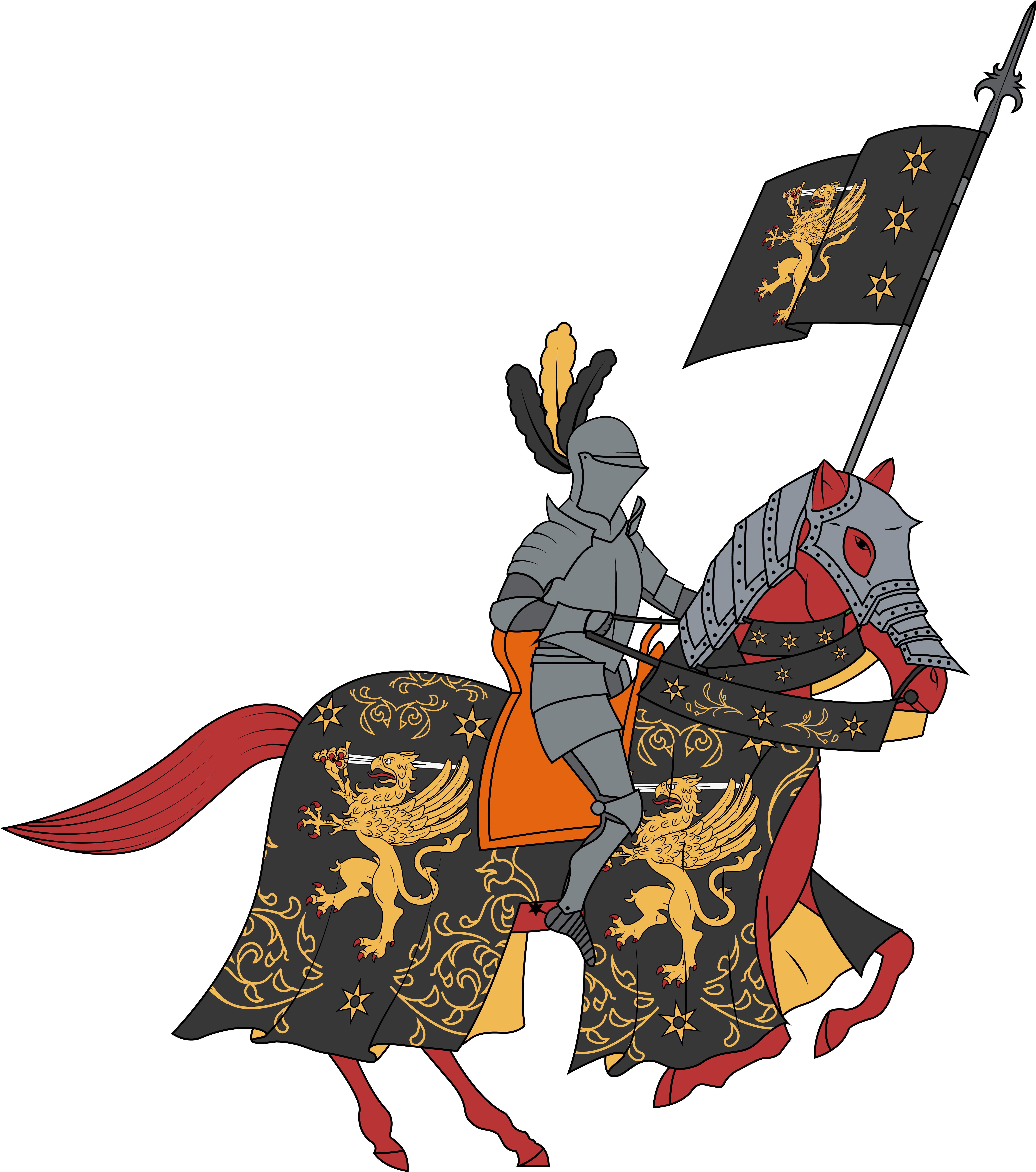 Ocpersonal Arms In Renaissance-era Knight Armour - Illustration (5632x6372), Png Download