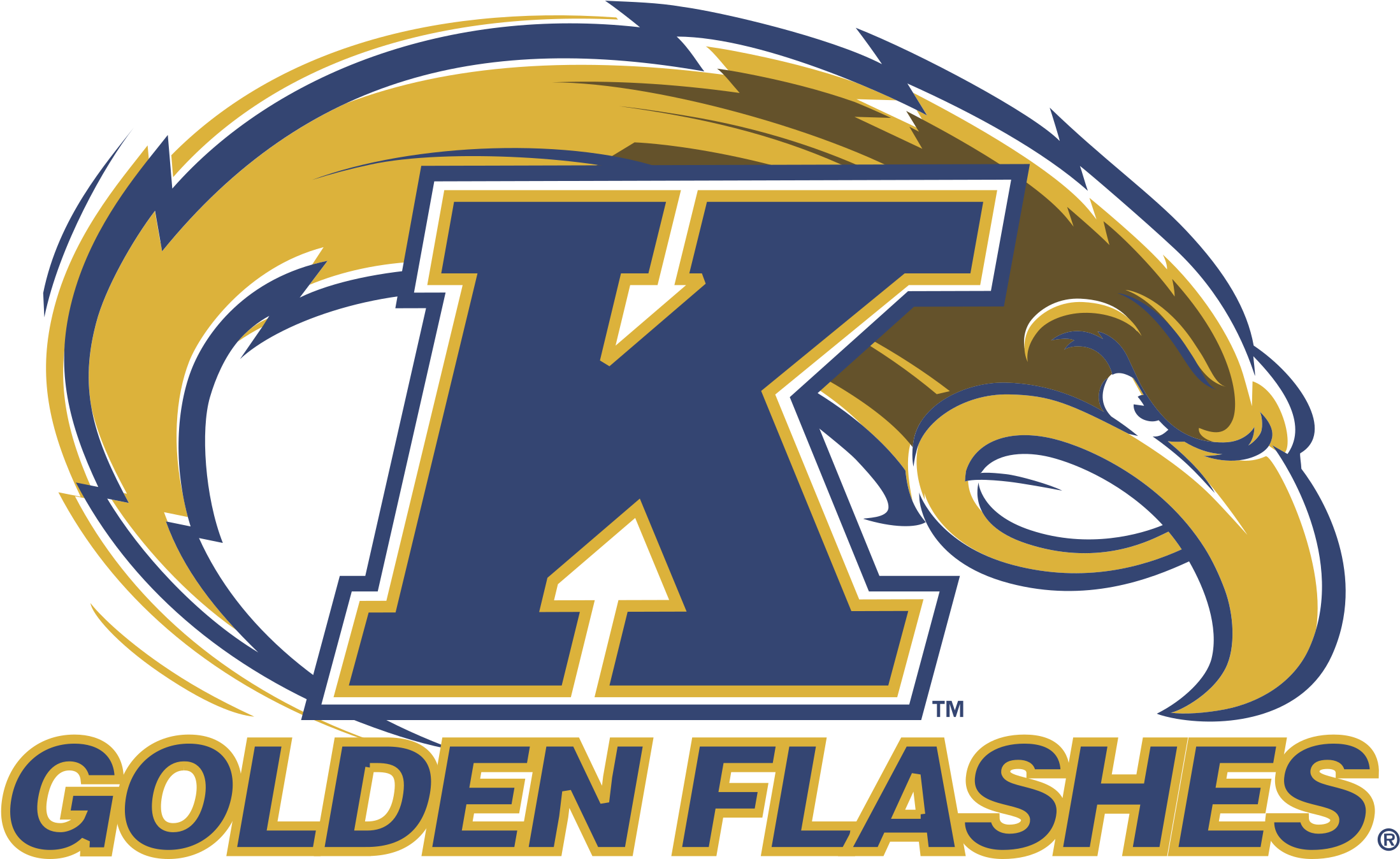 Ken State Golden Flashes Logo Png Transparent - Kent State University (2400x2400), Png Download