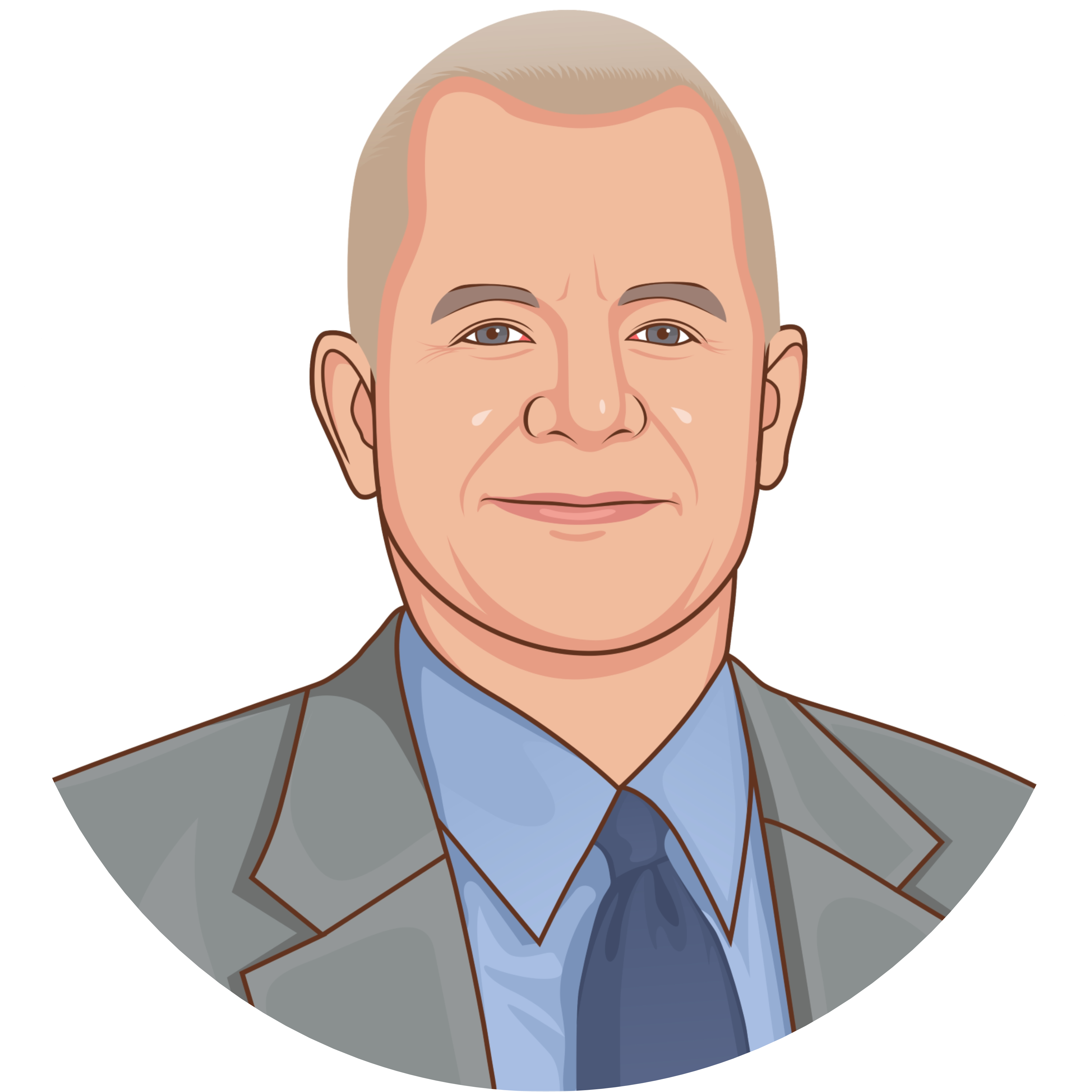 Curt Vaniman Bio - Cartoon (3592x3591), Png Download