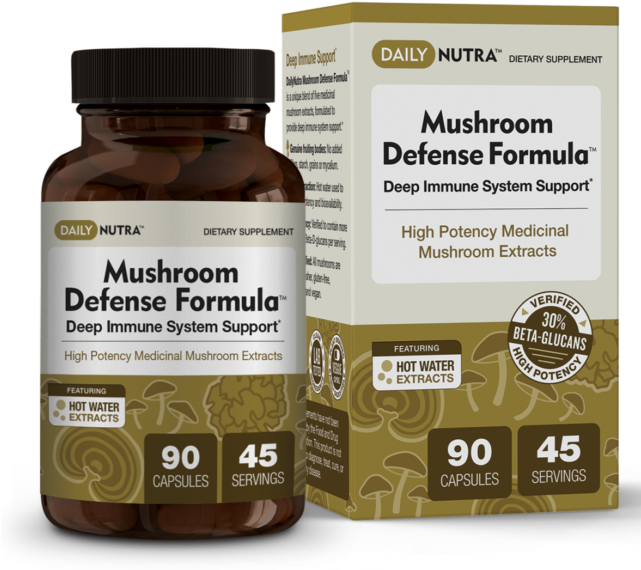 Mushroom Defense Formula - Mushroom Defense Formula - Deep Immune System Support (640x603), Png Download
