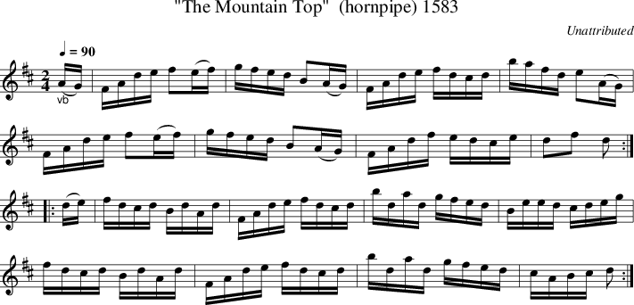 Listen To "the Mountain Top" - Green Sleeve Piano Sheet (711x342), Png Download