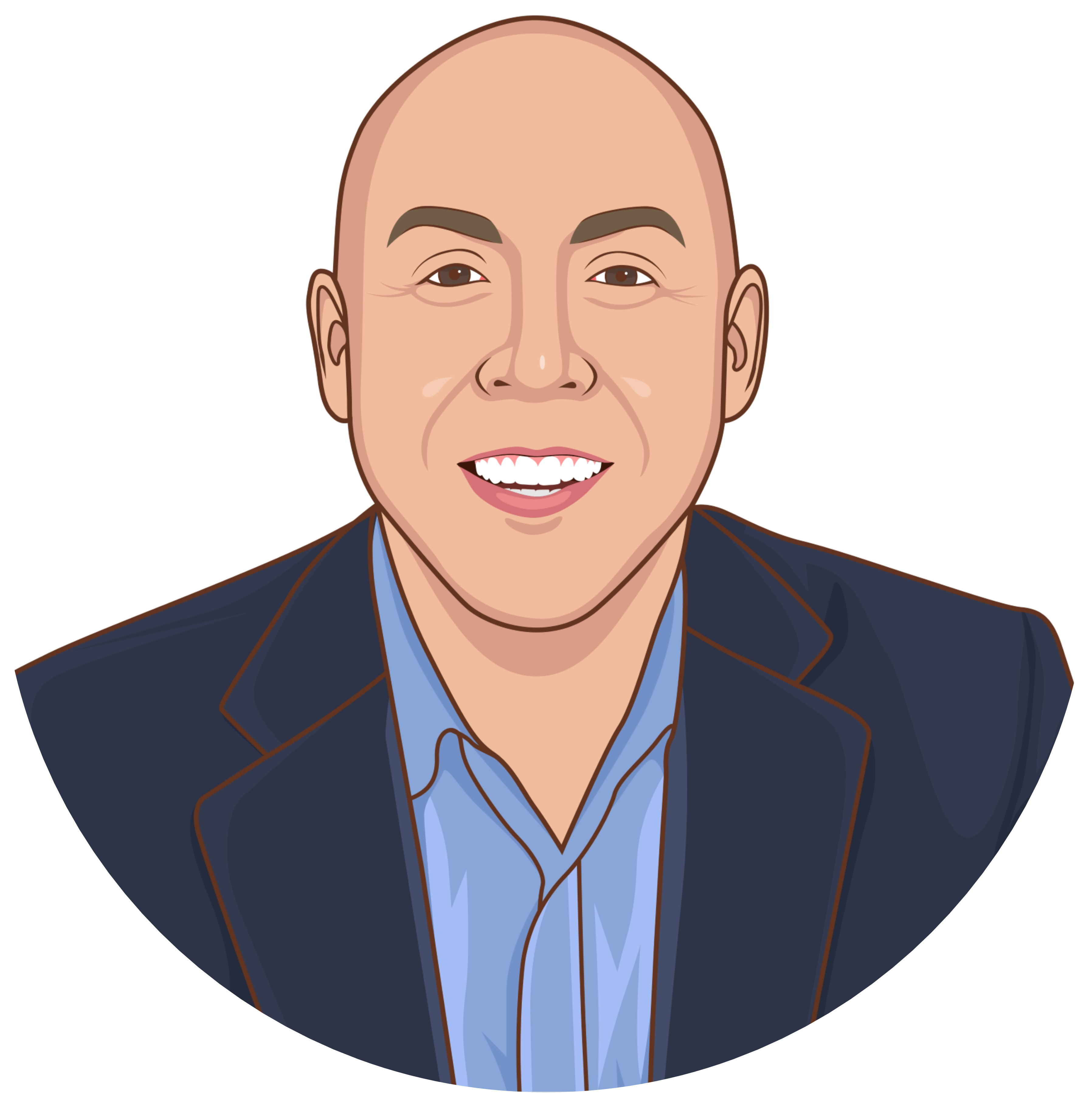 Rich Hawkins Bio - Cartoon (3592x3595), Png Download