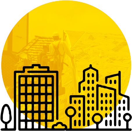 Gutterman Homepage Icon Large - Building (500x452), Png Download