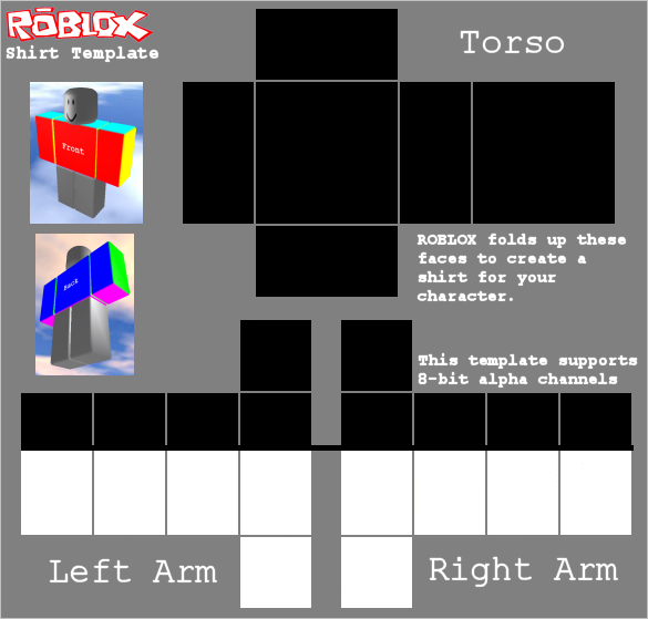 Download 23 Images Of Template For Roblox On Ipad Black Shirt