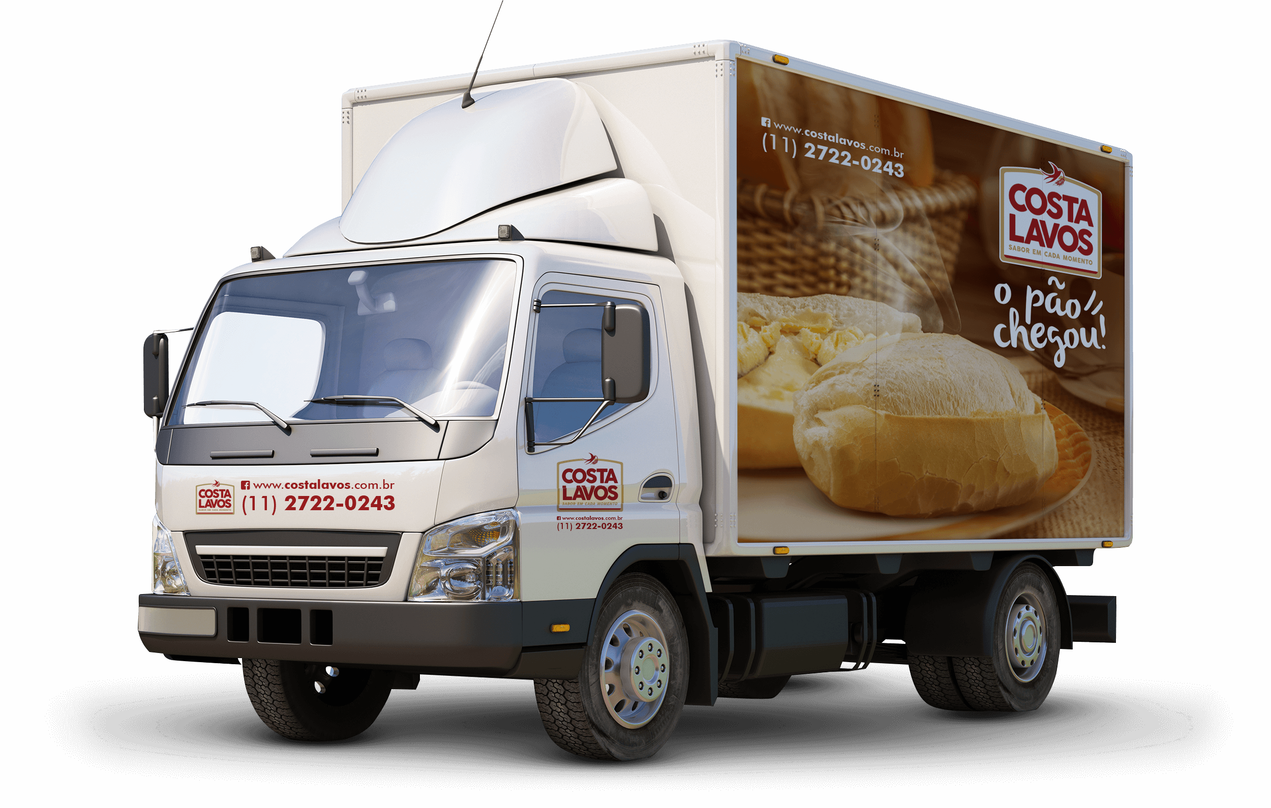 Caminhão Costa Lavos - Small Moving Truck (2500x1590), Png Download