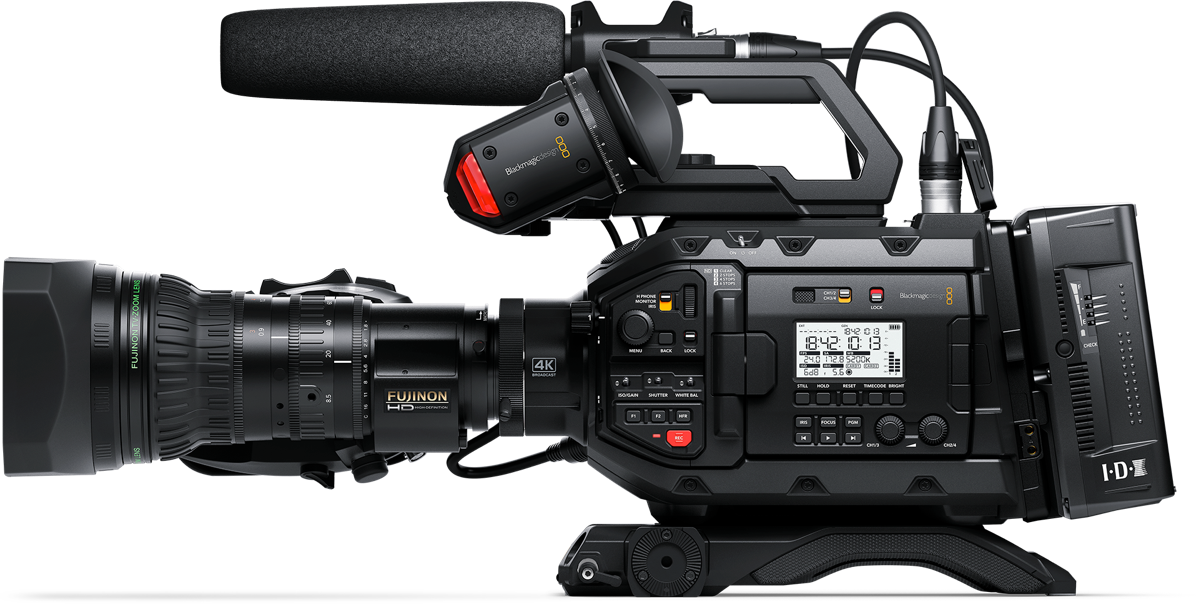 The World's Most Affordable And Flexible Professional - Blackmagic Ursa Broadcast Camera (1196x604), Png Download