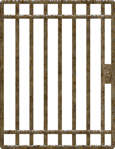 Jail Door - Prison Door Clip Art (389x500), Png Download