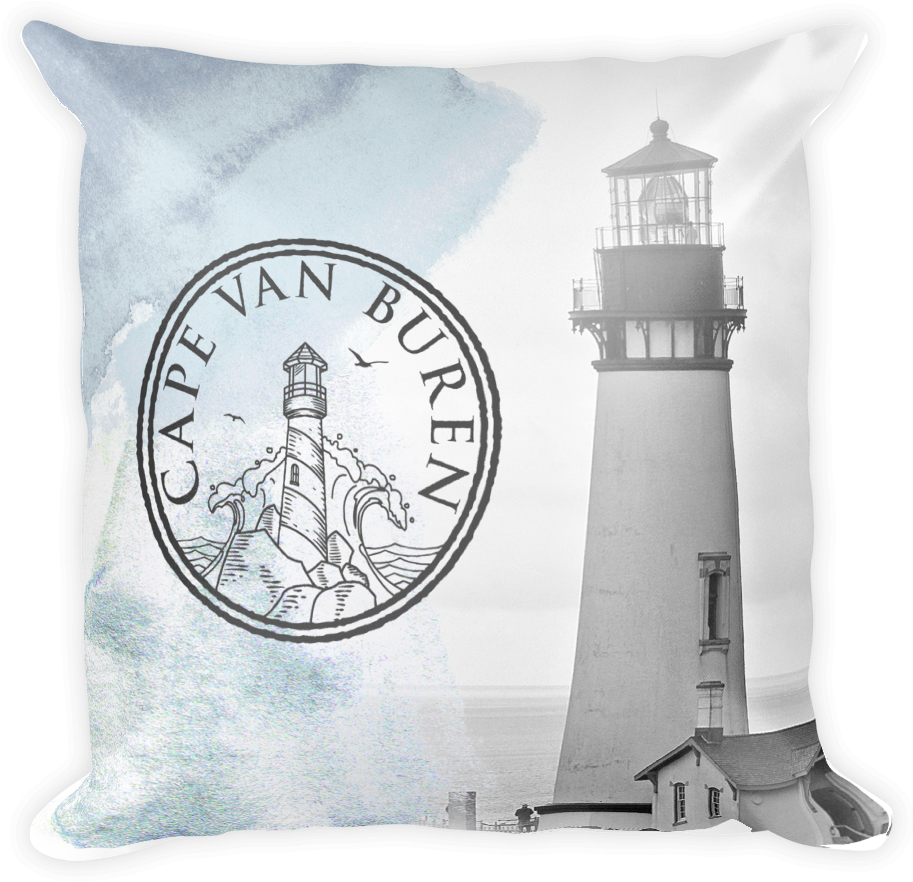Cape Van Buren Throw Pillow (1000x1000), Png Download