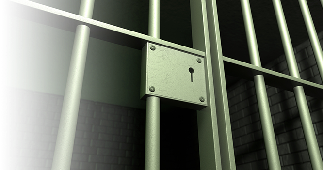Fast Affordable San Antonio Criminal Defense And Bail - Locked Jail Cell (779x350), Png Download